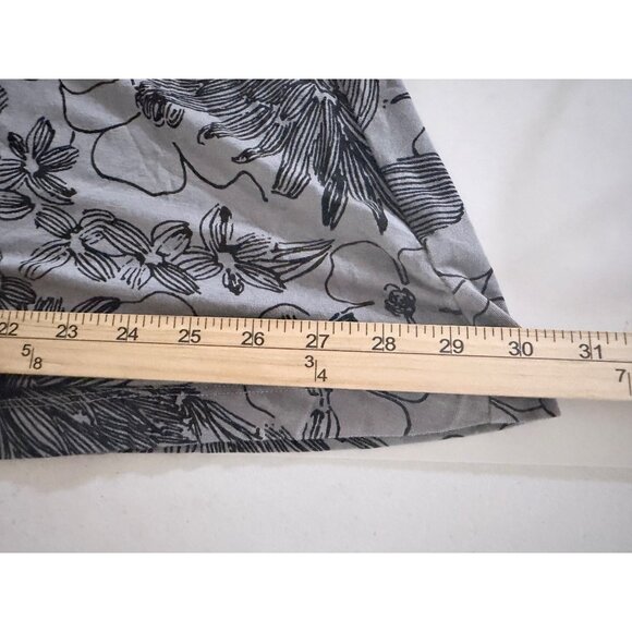 Bryn Walker Midi Dress Womens Size S Gray Floral Casual Fall - Picture 11 of 13